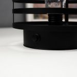 Ночник лофт 16453/1BK LED от батареек 3хАА черный 15,5х15,5х20 см