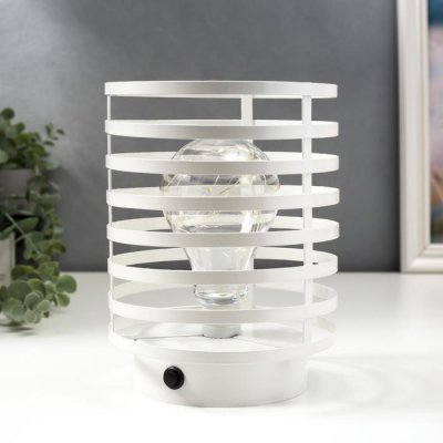 Ночник лофт 16453/1WT LED от батареек 3хАА белый 15,5х15,5х20 см Ночник лофт 16453/1WT LED от батареек 3хАА белый 15,5х15,5х20 см