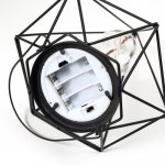 Ночник лофт 16454/1 LED от батареек 3хАА черный 17,5х20х26,5 см