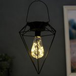 Ночник лофт 16454/1 LED от батареек 3хАА черный 17,5х20х26,5 см