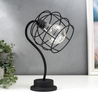 Ночник лофт 16458/1BK LED от батареек 3хАА черный 12х10х30 см Ночник лофт 16458/1BK LED от батареек 3хАА черный 12х10х30 см