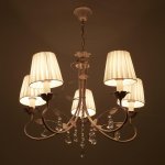 Люстра "Мелания" 5x40Вт E14 белый-золото 78х78х86 см.