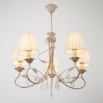 Люстра "Мелания" 5x40Вт E14 белый-золото 78х78х86 см.