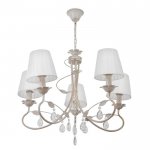 Люстра "Мелания" 5x40Вт E14 белый-золото 78х78х86 см.