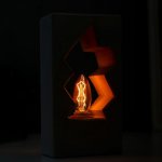 Лампа настольная 16599/1GY E14 40Вт серый 13х7,5х24,5 см