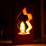 Лампа настольная 16599/1RD E14 40Вт красный 13х7,5х24,5 см