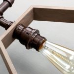 Бра 1826/2 E27 60Вт коричневый 98х28х13 см