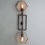 Бра 1826/2 E27 60Вт коричневый 98х28х13 см