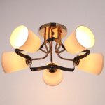 Люстра 1701/5 5х12Вт Е27 хром/черный МОДЕЛЬ:GMN-0145