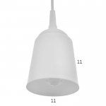 Светильник "Цилиндр" E27 15Вт белый 11х11х12-62 см