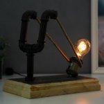 Настольная лампа 16608/1 E27 60Вт коричневый 32х20х28 см