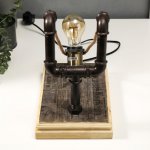 Настольная лампа 16608/1 E27 60Вт коричневый 32х20х28 см