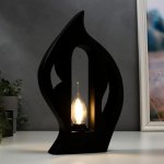 Настольная лампа "Пламя" E14 40Вт черный 20х4х32 см