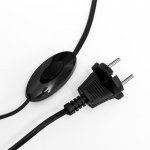 Настольная лампа "Пламя" E14 40Вт черный 20х4х32 см