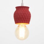 Светильник 1976/1RD E27 60Вт красный 10х10х10-90 см