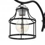 Бра 91246/1 E27 40Вт черный-хром 17х12х21 см