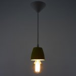 Светильник 1995/1YL E27 60Вт желтый 10х10х10-60 см