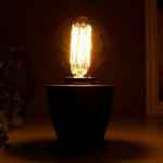 Настольная лампа 16695/1BK E27 60Вт черный 10х10х10 см