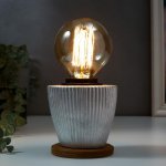 Настольная лампа 16695/1SL E27 60Вт серебро 10х10х10 см