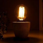 Настольная лампа 16695/1SL E27 60Вт серебро 10х10х10 см