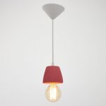 Светильник 1995/1RD E27 60Вт красный 10х10х10-60 см