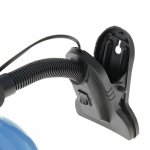 Лампа настольная Е27, с выкл. на зажиме (220В) голубая (108В)