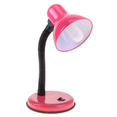 Лампа настольная Е27, с выкл. (220В) розовая (203В)