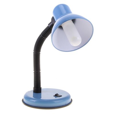 Лампа настольная Е27, с выкл. (220В) голубая (203В)