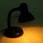 Лампа настольная Е27, светорегулятор (220В) черная (203А)