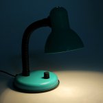 Лампа настольная Е27, светорегулятор (220В) зеленая (203А)