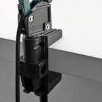 Лампа настольная Е27, h=55 см, шарнирная, на зажиме (220В) зеленая