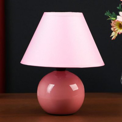 Лампа настольная Лампа настольная "Яблочко", 25 см, 220V, розовая