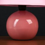 Лампа настольная "Яблочко", 25 см, 220V, розовая