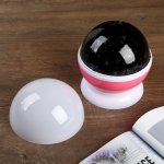 Ночник-проектор "Звёздное небо", вращение, (4ААА или USB) розовый 12*10 см