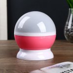 Ночник-проектор "Звёздное небо", вращение, (4ААА или USB) розовый 12*10 см