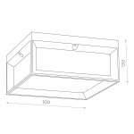 Светильник уличный потолочный St luce SL077.402.01 CUBISTA