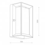 Светильник уличный настенный St luce SL077.411.01 CUBISTA