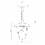 Светильник уличный подвесной St luce SL081.403.01 SIVINO
