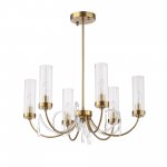 SL1400.303.06 Люстра подвесная ST-Luce Латунь/Латунь, Прозрачный E14 6*40W ILLUMIA