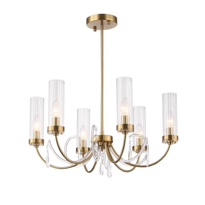 SL1400.303.06 Люстра подвесная ST-Luce Латунь/Латунь, Прозрачный E14 6*40W ILLUMIA