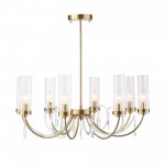 SL1400.303.08 Люстра подвесная ST-Luce Латунь/Латунь, Прозрачный E14 8*40W ILLUMIA