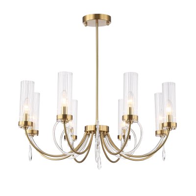 SL1400.303.08 Люстра подвесная ST-Luce Латунь/Латунь, Прозрачный E14 8*40W ILLUMIA