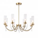SL1400.303.08 Люстра подвесная ST-Luce Латунь/Латунь, Прозрачный E14 8*40W ILLUMIA