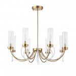 SL1400.303.08 Люстра подвесная ST-Luce Латунь/Латунь, Прозрачный E14 8*40W ILLUMIA