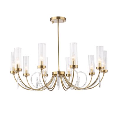 SL1400.303.10 Люстра подвесная ST-Luce Латунь/Латунь, Прозрачный E14 10*40W ILLUMIA