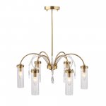 SL1401.303.06 Люстра подвесная ST-Luce Латунь/Латунь, Прозрачный E14 6*40W Luminera