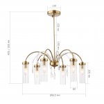 SL1401.303.06 Люстра подвесная ST-Luce Латунь/Латунь, Прозрачный E14 6*40W Luminera