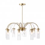 SL1401.303.08 Люстра подвесная ST-Luce Латунь/Латунь, Прозрачный E14 8*40W Luminera