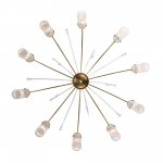 SL1401.303.10 Люстра подвесная ST-Luce Латунь/Латунь, Прозрачный E14 10*40W Luminera