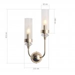 SL1402.201.02 Светильник настенный ST-Luce Латунь/Прозрачный E14*2 40W Elegra